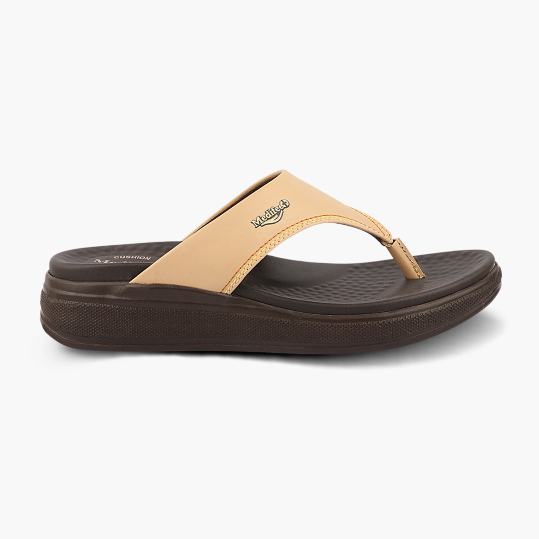 Medifeet Comfortable Women Slippers (V-Strap Slippers)